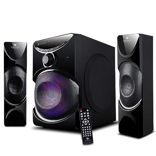 ZEBRONICS Zeb-Energy 60 Watt 2.1 Channel Wireless Bluetooth Multimedia Speaker (Black) ZEBRONICS Zeb-Energy 60 Watt 2.1 Channel Wireless Bluetooth Multimedia Speaker (Black)